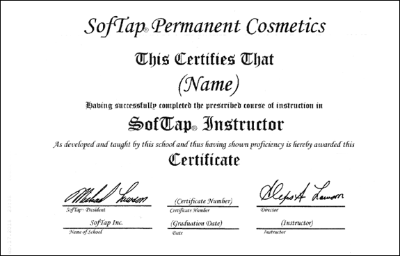 SofTap Instructor Diploma